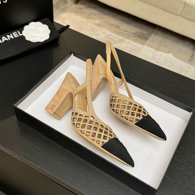 Chanel Slingbacks Lambskin 64112-3
