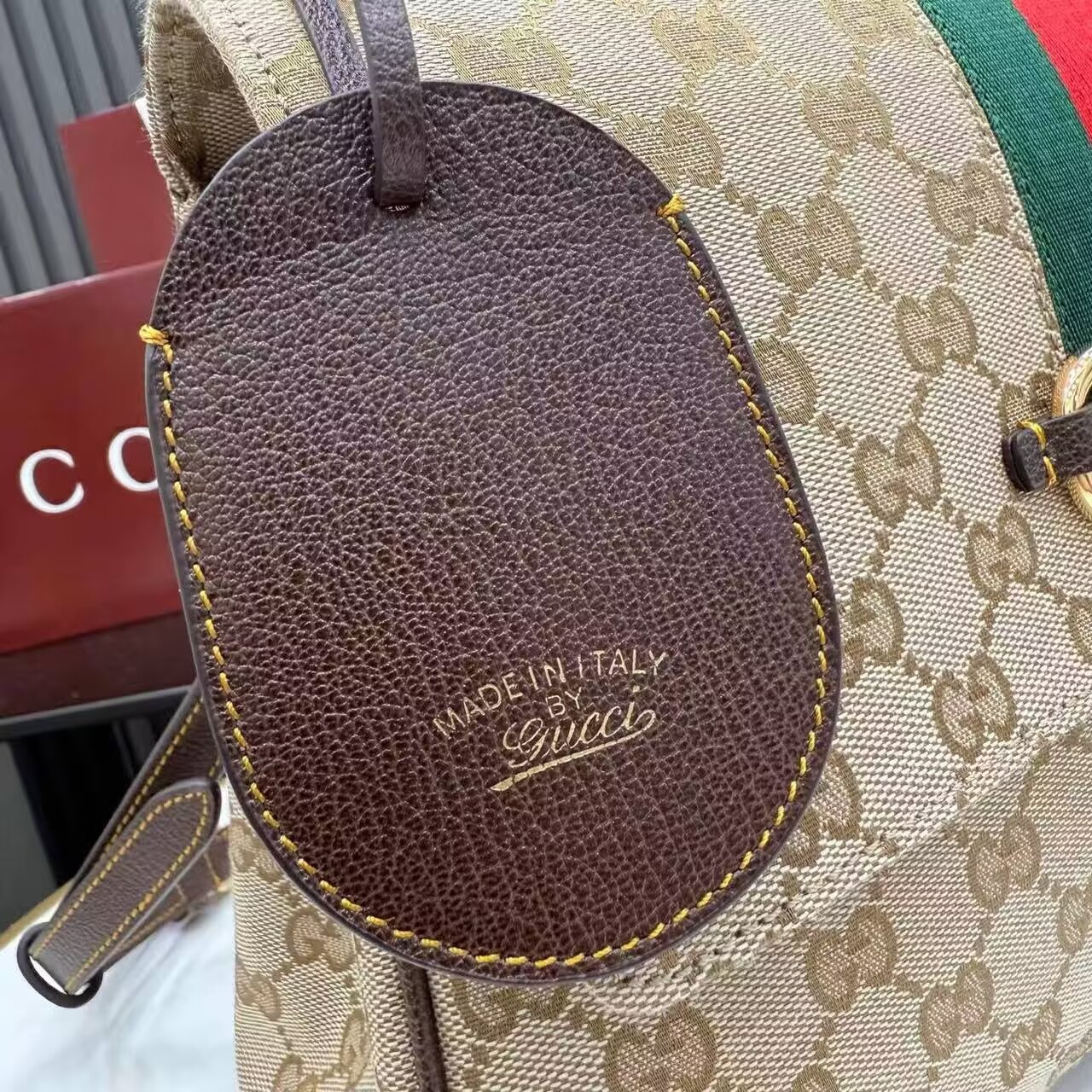 Gucci Top Handle Tote Bag 874748 Brown