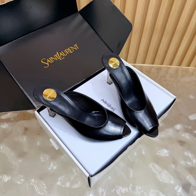 Saint Laurent BABYLONE mules in smooth leather 64127-1