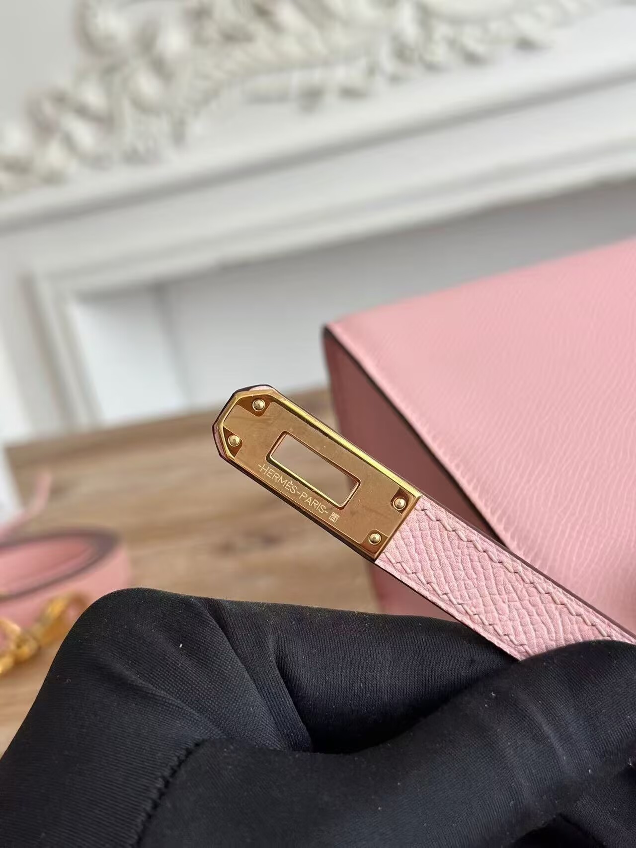 Hermes Kelly Espom Leather KL28 Light Pink