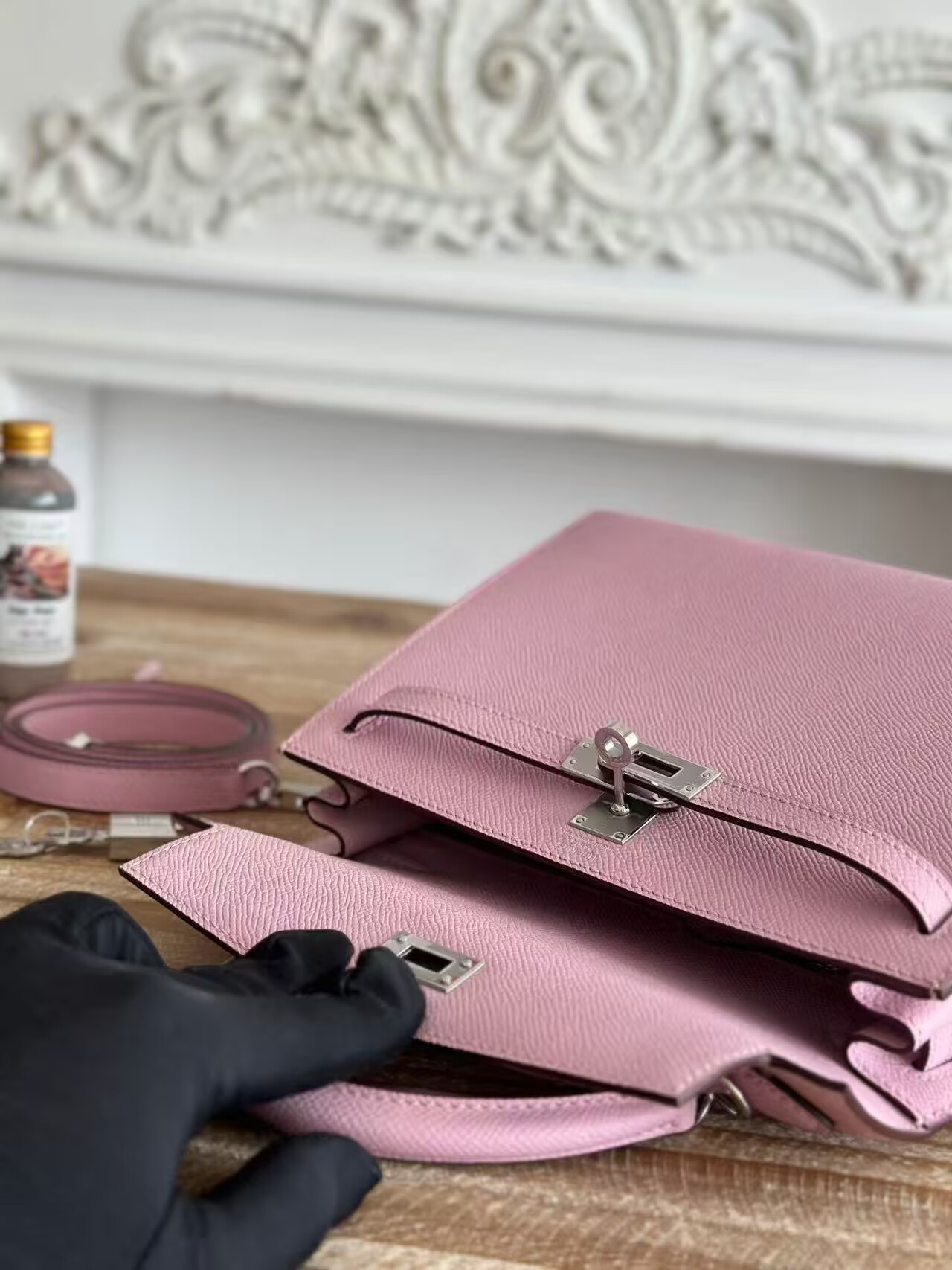 Hermes Kelly Espom Leather KL28 Light Purple