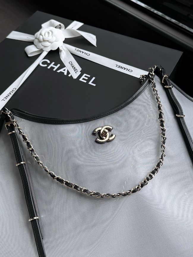 Chanel Large Shopping Bag AS5463 Transparent & Black