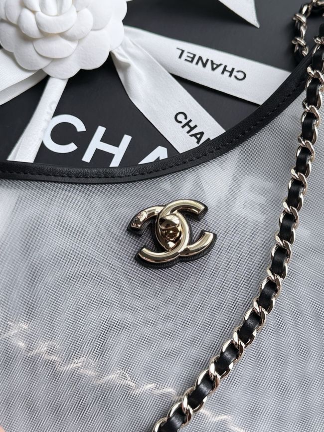 Chanel Large Shopping Bag AS5463 Transparent & Black