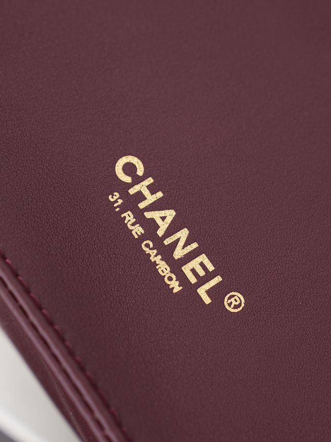 Chanel Small Shopping Bag AS6452 Dark Burgundy