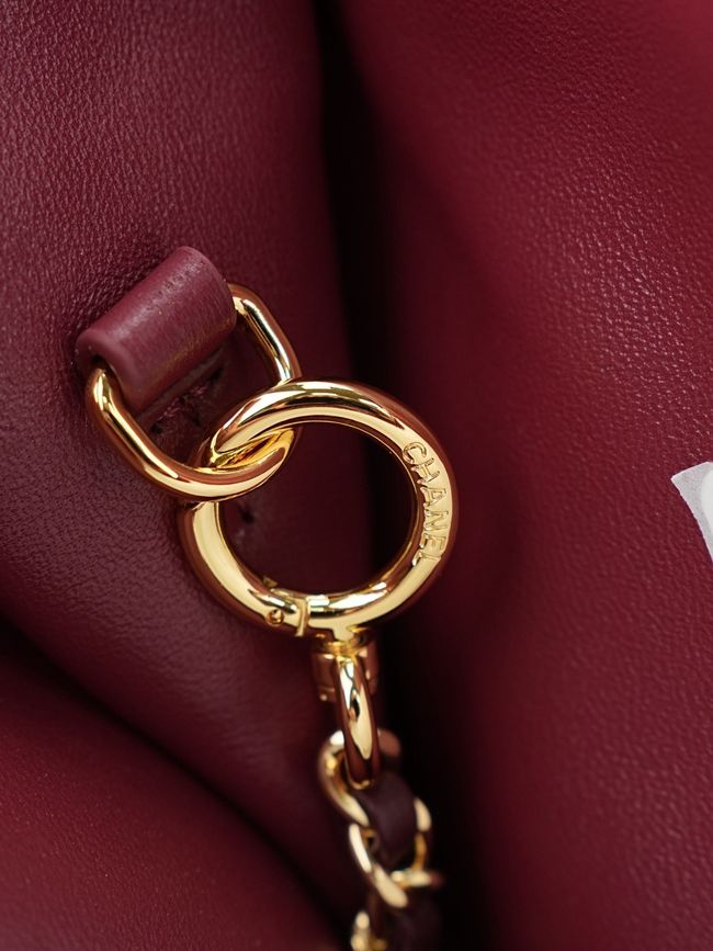 Chanel Small Shopping Bag AS6452 Dark Burgundy