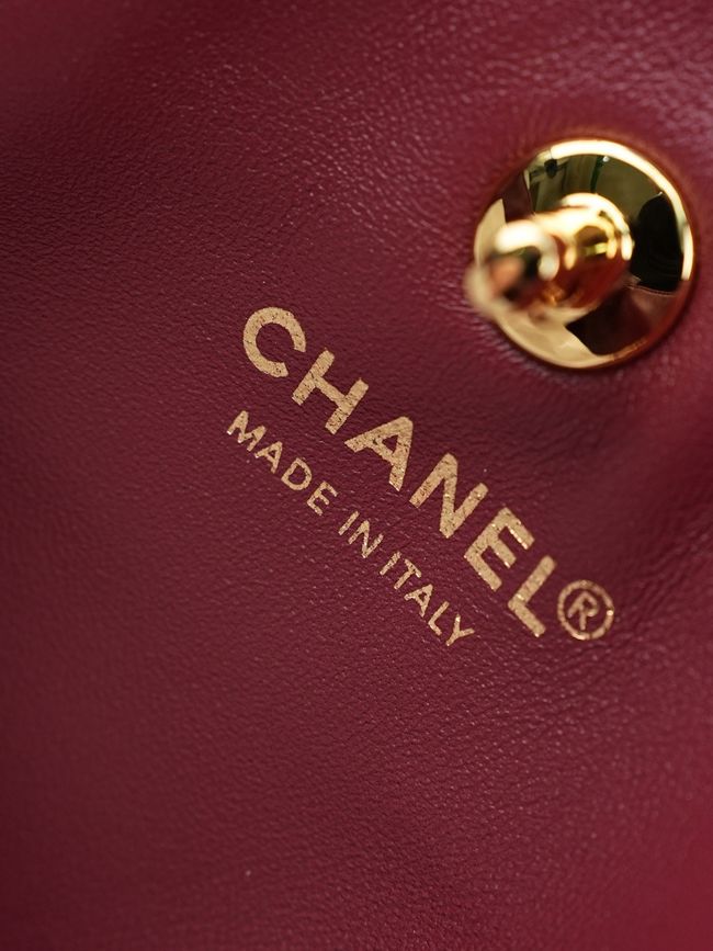 Chanel Small Shopping Bag AS6452 Dark Burgundy