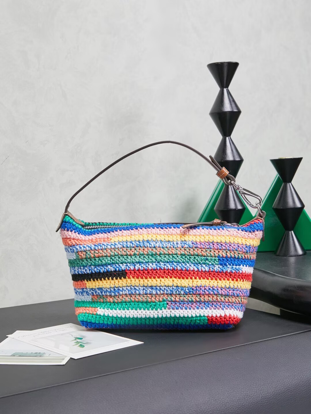 Miumiu Rainbow Weaving Top handle bag 5NE841 Rainbow Fabric Miumiu Rainbow Weaving Top handle bag 5NE841 Rainbow Fabric