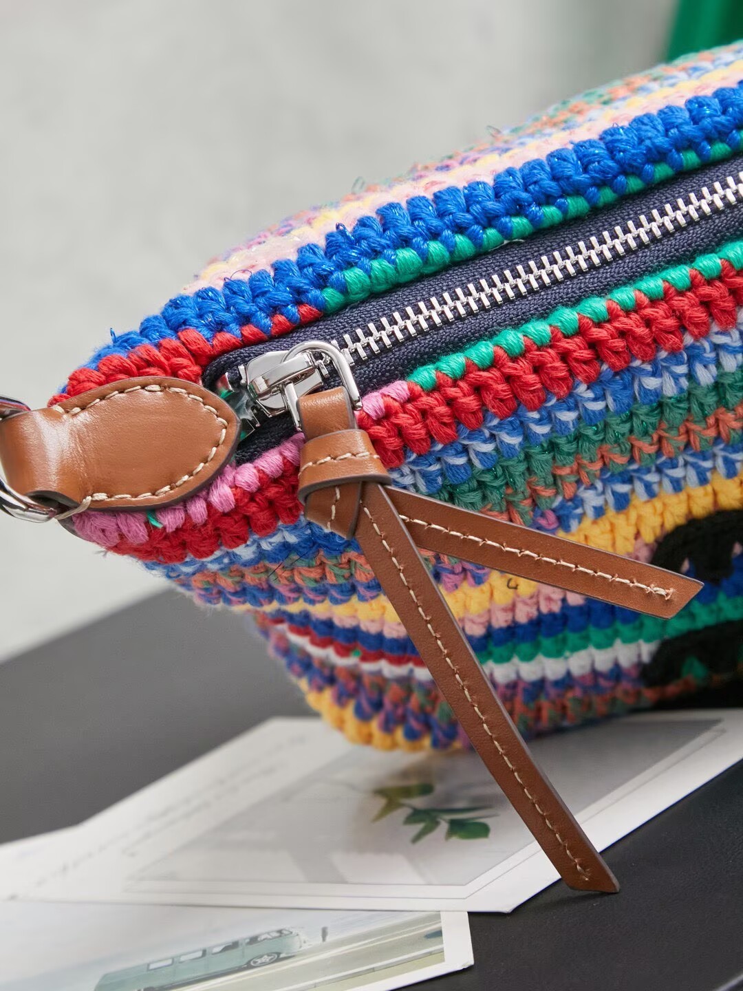 Miumiu Rainbow Weaving Top handle bag 5NE841 Rainbow Fabric Miumiu Rainbow Weaving Top handle bag 5NE841 Rainbow Fabric