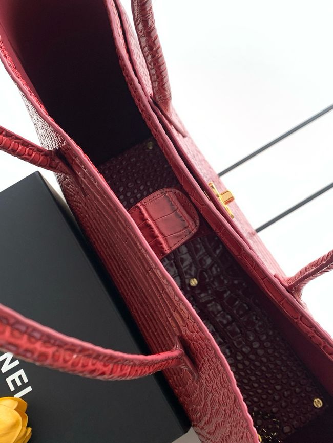 Chanel Large Shopping Bag AS6239 Burgundy
