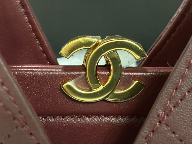 Chanel Small Shopping Bag AS6392 Burgundy