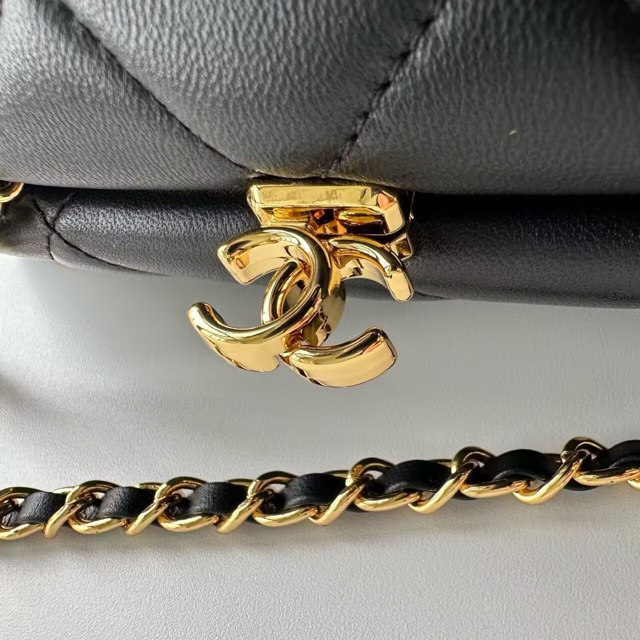 Chanel 26S Spring Summer 2026 Clutch With Chain Lambskin AP5251 Gold-Tone Metal Black