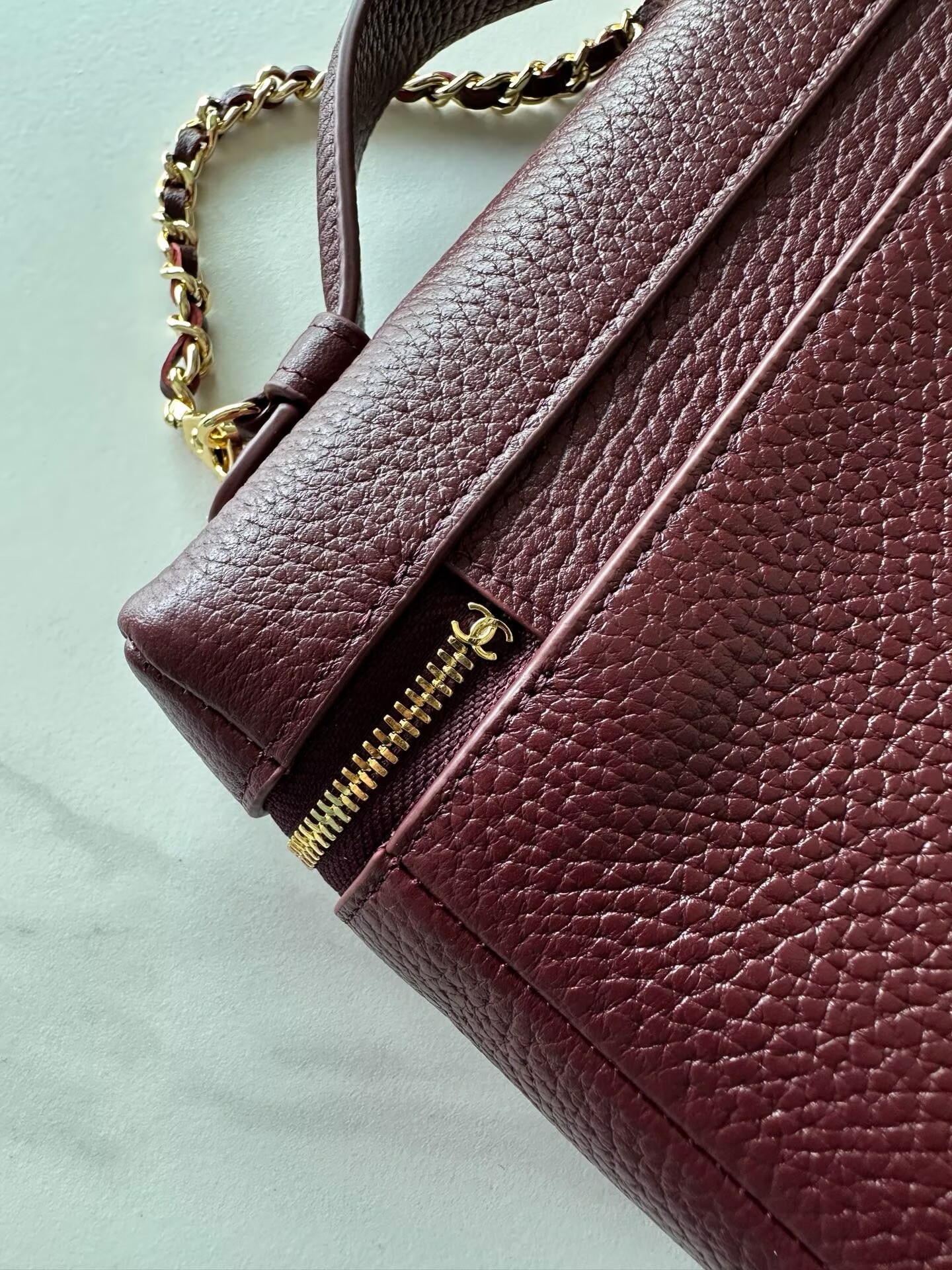 Chanel Large Vanity With Chain AP5347 Burgundy