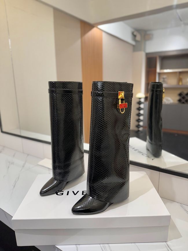 Givenchy High Boots Calfskin Heel 8.5CM 64150-4