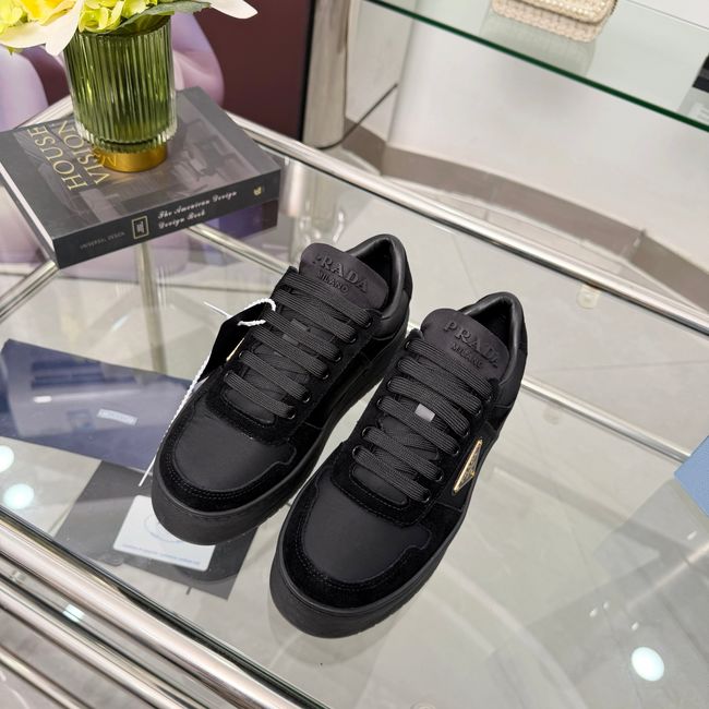 Prada Downtown Bold Re-Nylon and suede sneakers 1E792M-1