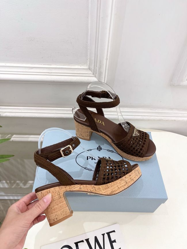 Prada Rubber platform sandals 1X267O-1
