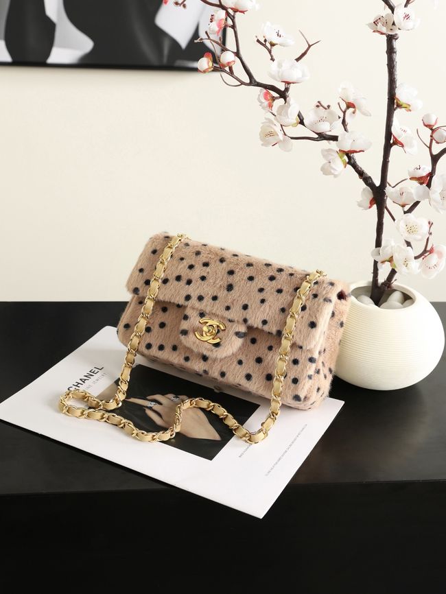 Chanel MINI FLAP BAG AS1116 Light Beige & Black