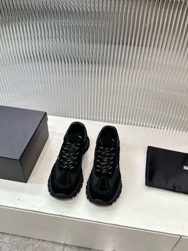Prada Mesh fabric and suede sneakers 1E503O-2