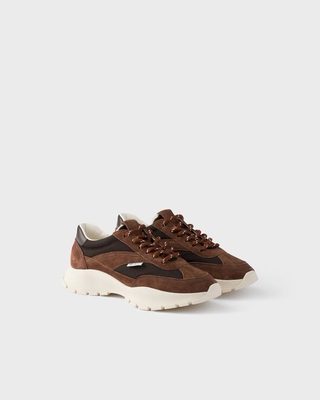 Prada Mesh fabric and suede sneakers 1E503O-3