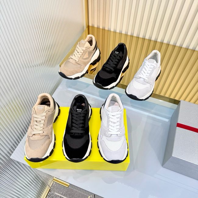 Prada Mesh fabric and suede sneakers 1E506O-1