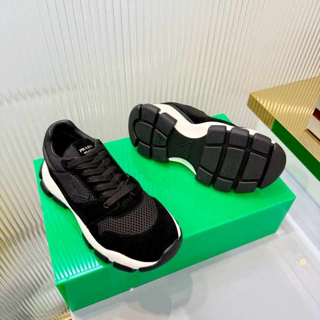 Prada Mesh fabric and suede sneakers 1E506O-2