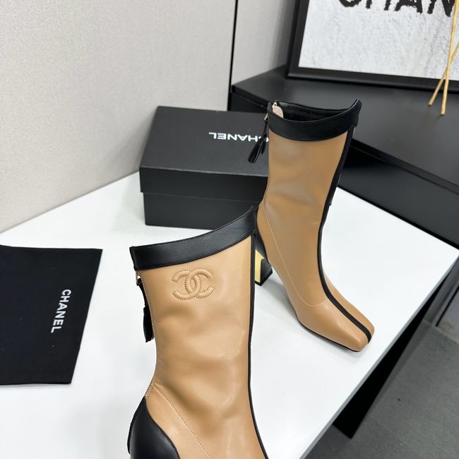 Chanel Mid-Calf Boots Calfskin 64176-5