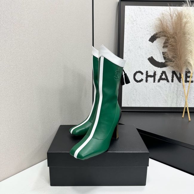 Chanel Mid-Calf Boots Calfskin 64176-6