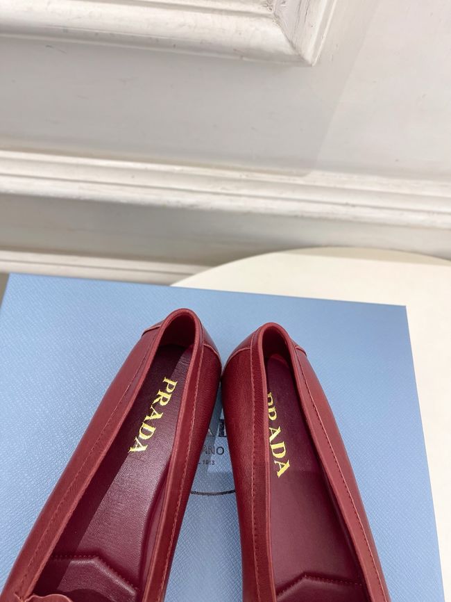 Prada Shuffle antiqued leather loafers 64173-3