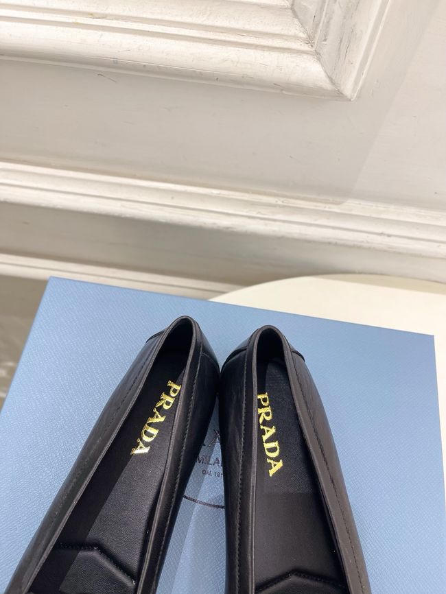 Prada Shuffle antiqued leather loafers 64173-5