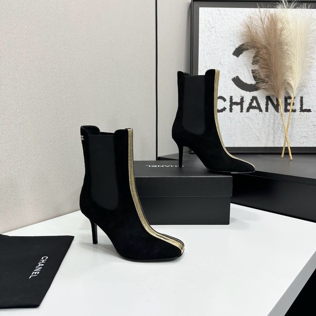Chanel Mid-Calf Boots Calfskin 64178-1