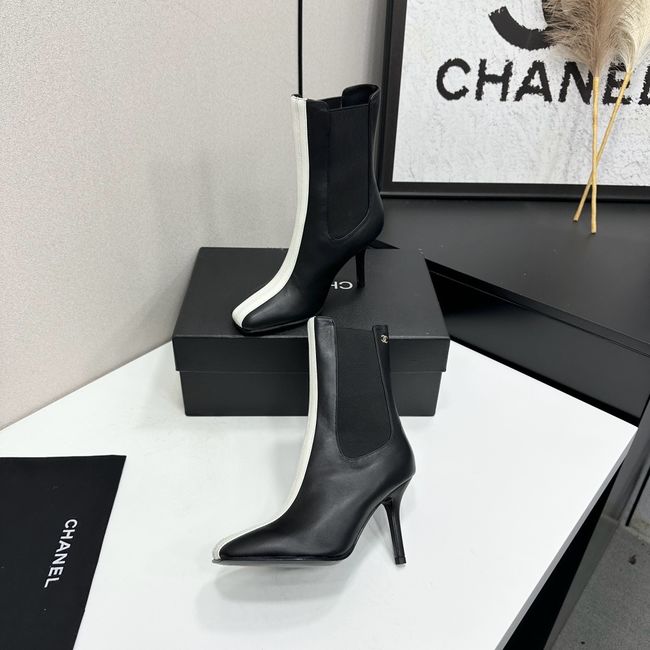 Chanel Mid-Calf Boots Calfskin 64178-2