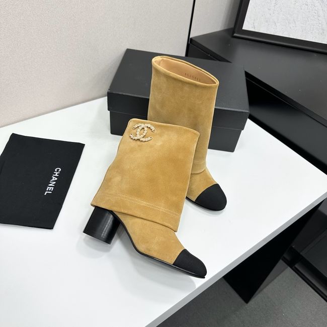 Chanel Mid-Calf Boots Calfskin 64183-3