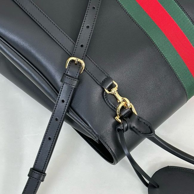 Gucci Paparazzo large top handle bag 875019 black leather