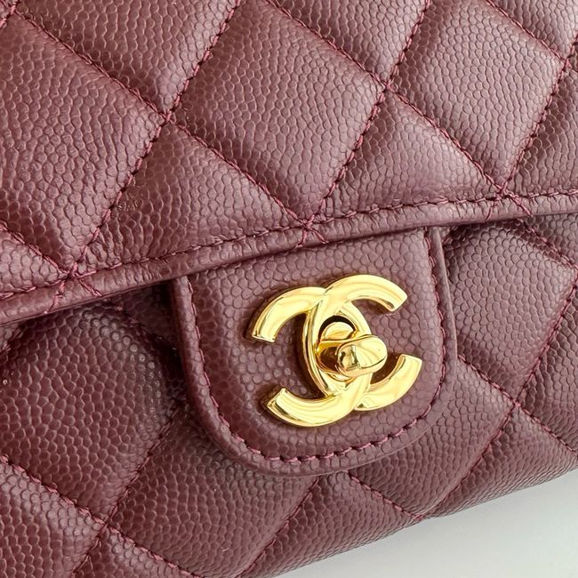 Chanel Clutch with chain AP5280 Burgundy