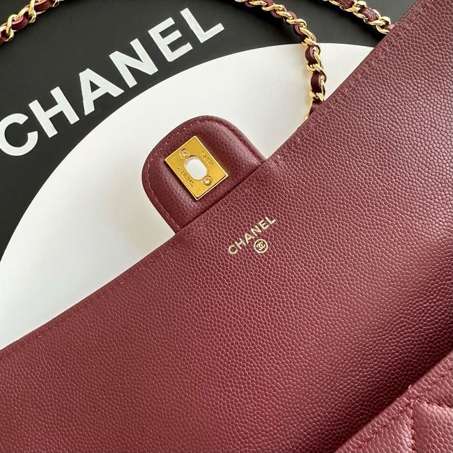 Chanel Clutch with chain AP5280 Burgundy