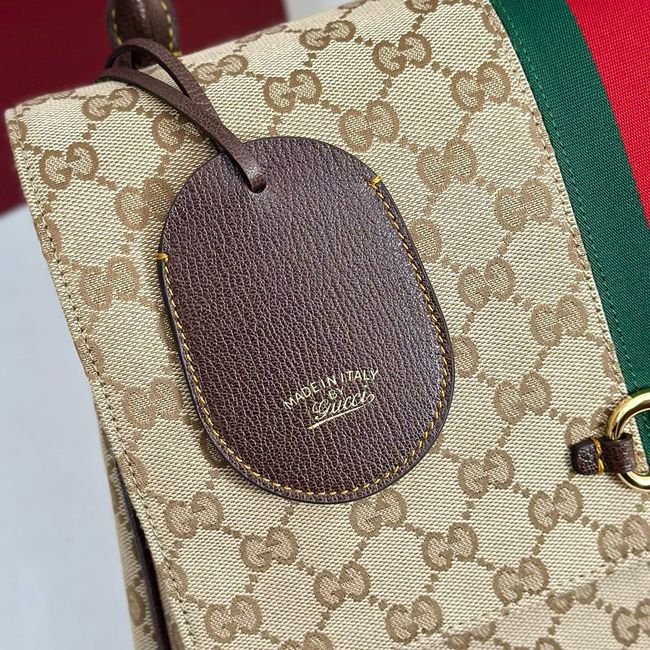 Gucci Paparazzo large top handle bag 875019 brown GG canvas