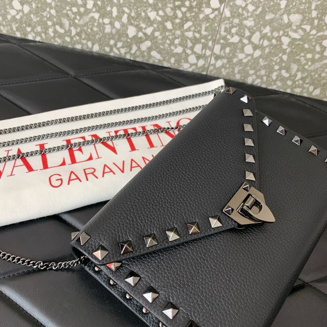 VALENTINO ROCKSTUD Small Calfskin Handbag VA088 black VALENTINO ROCKSTUD Small Calfskin Handbag VA088 black