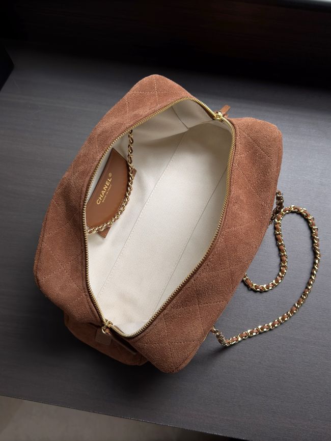 CHANEL Medium Flapbag AS6406 brown