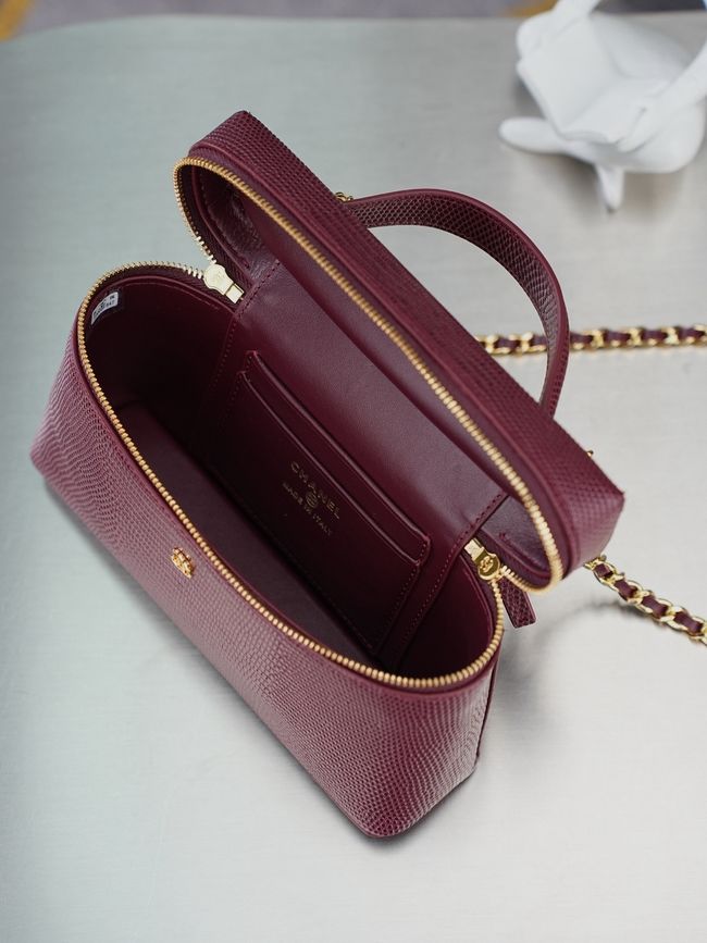 Chanel Vanity with Chain AP5195 Burgundy