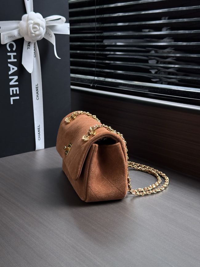 Chanel small Flap Bag AS6449 camel