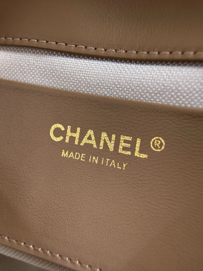 Chanel small Flap Bag AS6449 dark Beige
