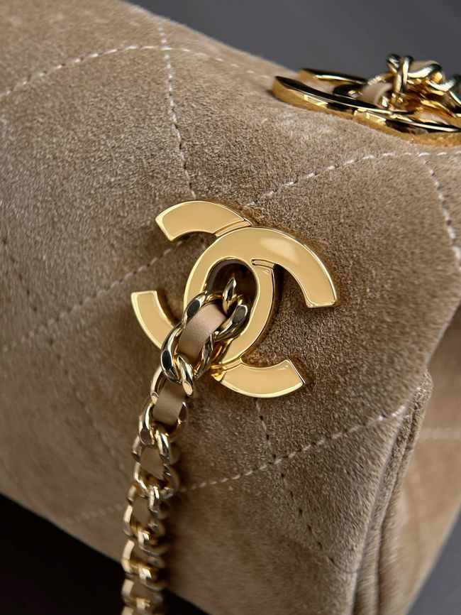 Chanel small Flap Bag AS6449 dark Beige