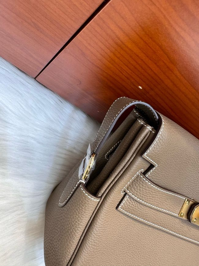 Hermes kelly messenger bag H08801 bark color