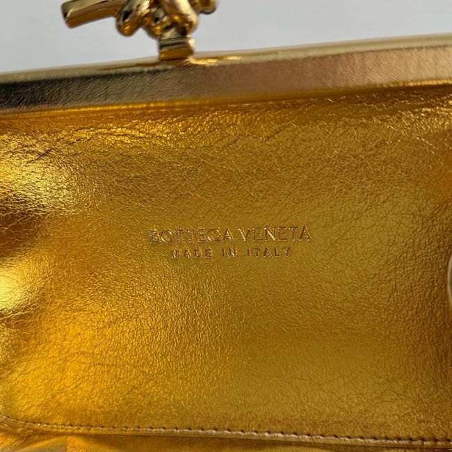 Bottega Veneta Soft Knot Clutch Crystal 866062V gold