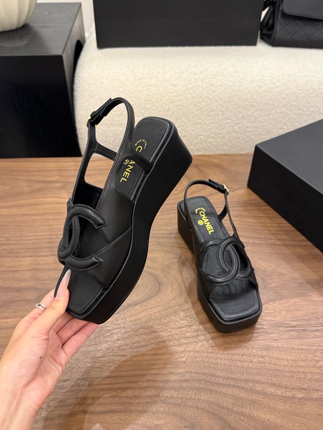 CHANEL Sandals Calfskin 55mm G47401-2