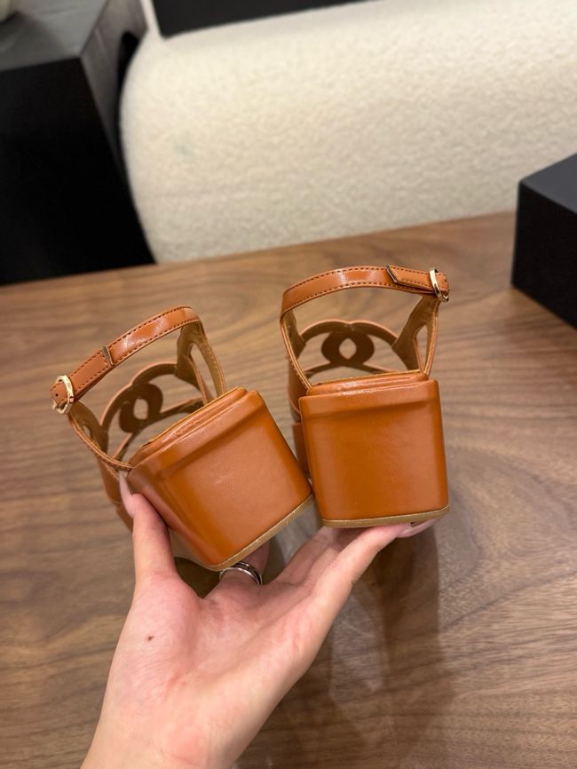 CHANEL Sandals Calfskin 55mm G47401-3