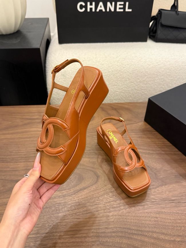 CHANEL Sandals Calfskin 55mm G47401-3