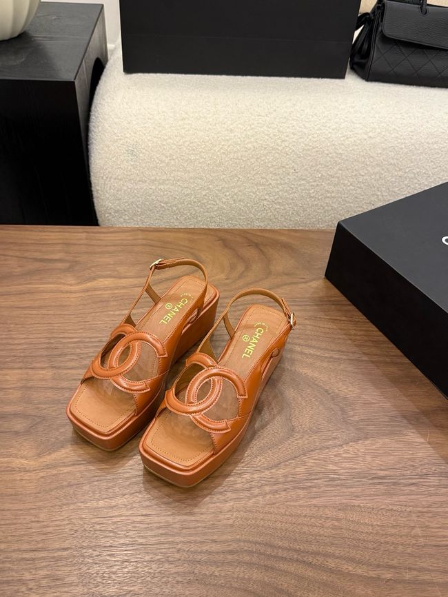 CHANEL Sandals Calfskin 55mm G47401-3