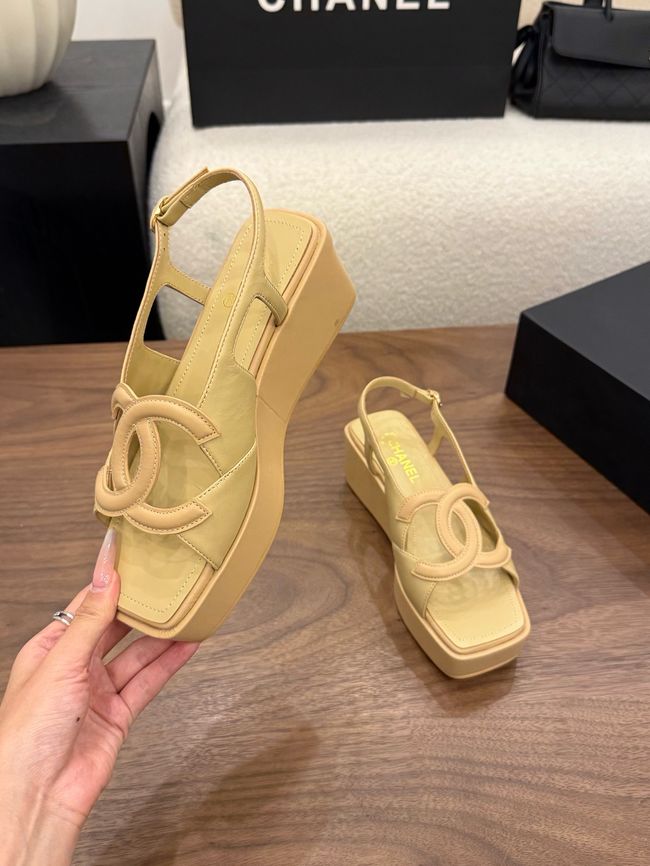 CHANEL Sandals Calfskin 55mm G47401-4