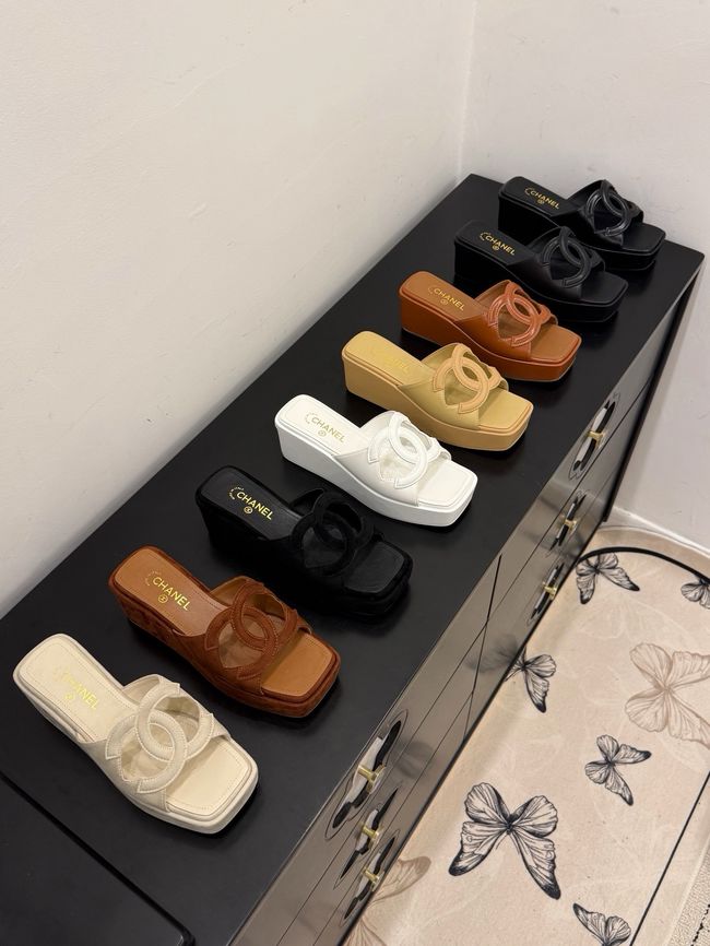 CHANEL slippers 5CM 64203-1
