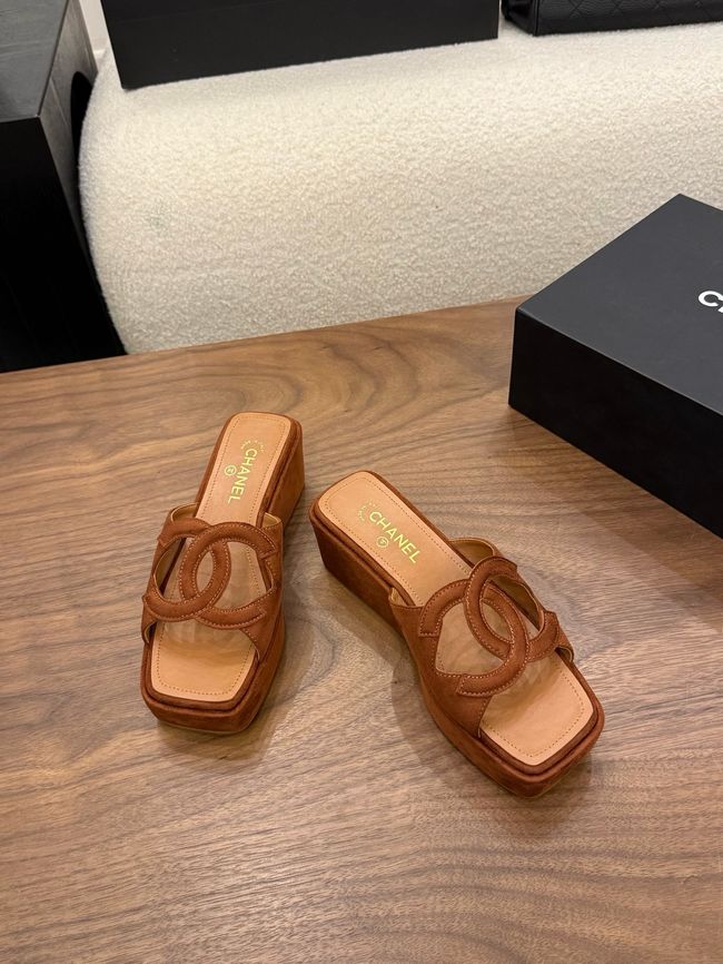 CHANEL slippers 5CM 64203-2